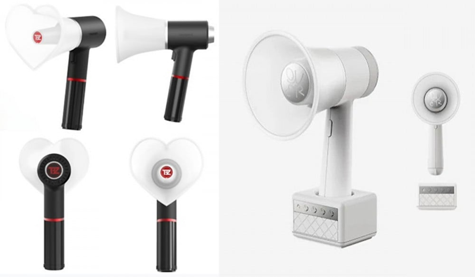 desain lightstick The Boyz dengan grup pendatang baru QWER.